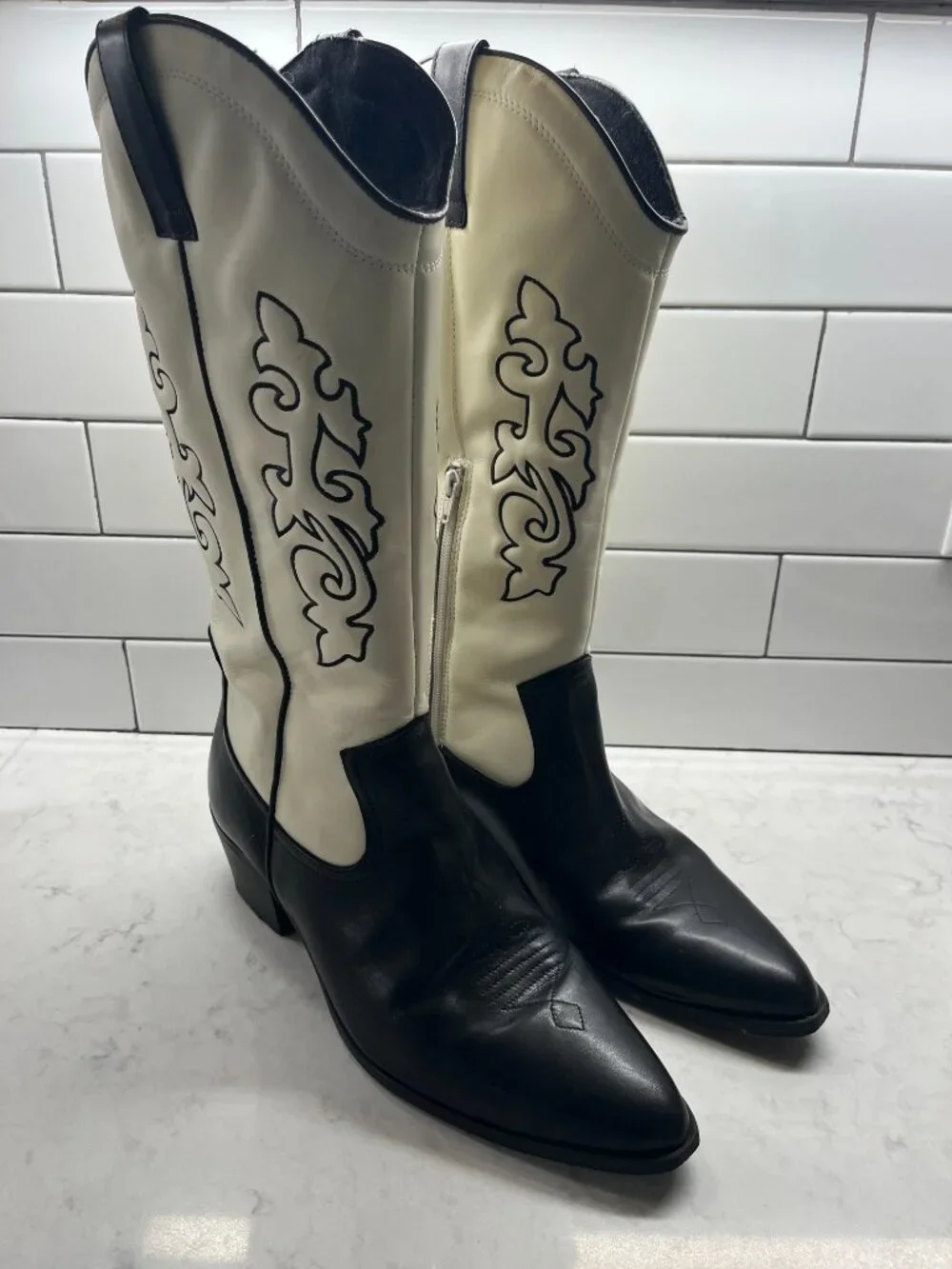 Men's ASOS DESIGN Western Heeled Boots, Size 12